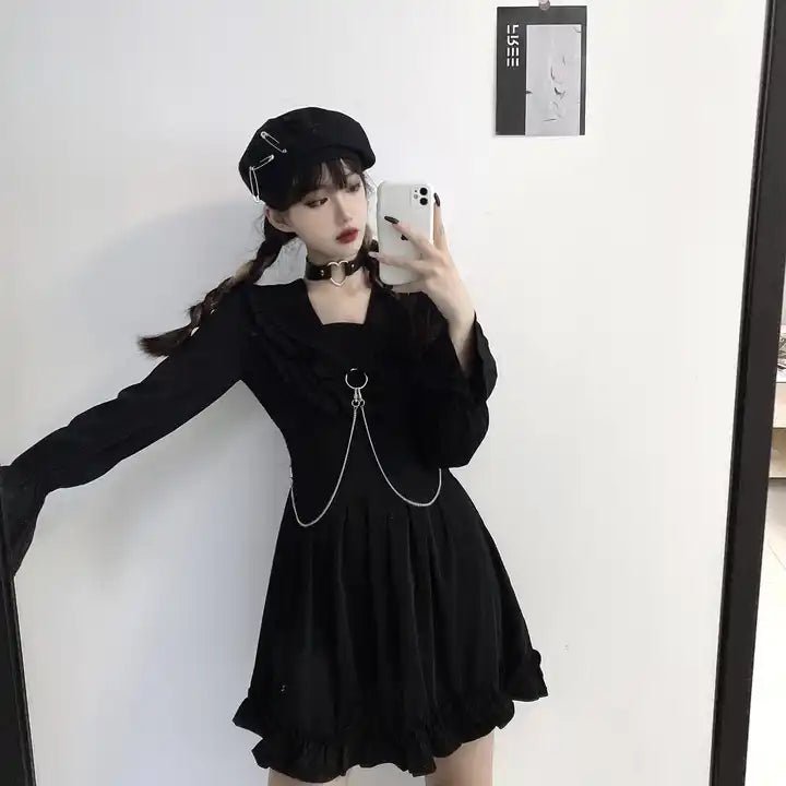 Gothic Chain Dress - The Cursed Closet