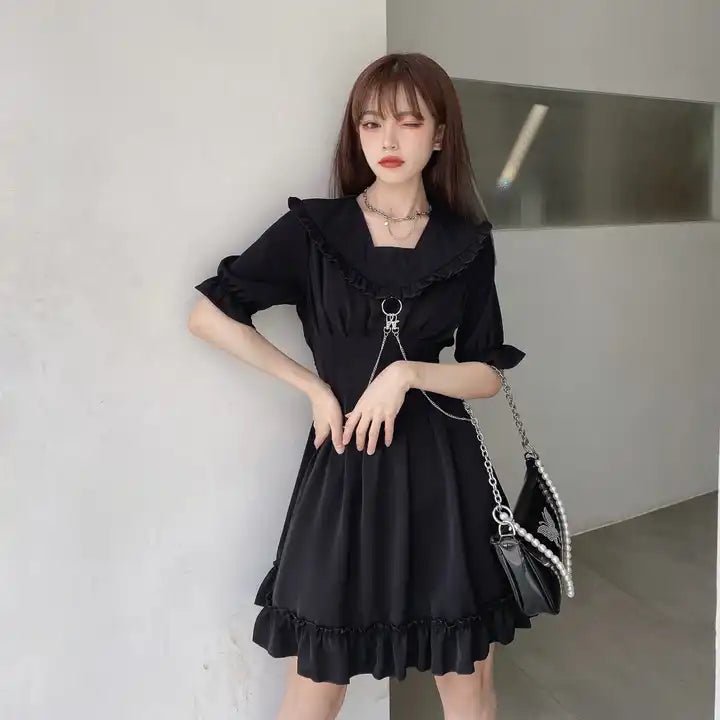 Gothic Chain Dress - The Cursed Closet