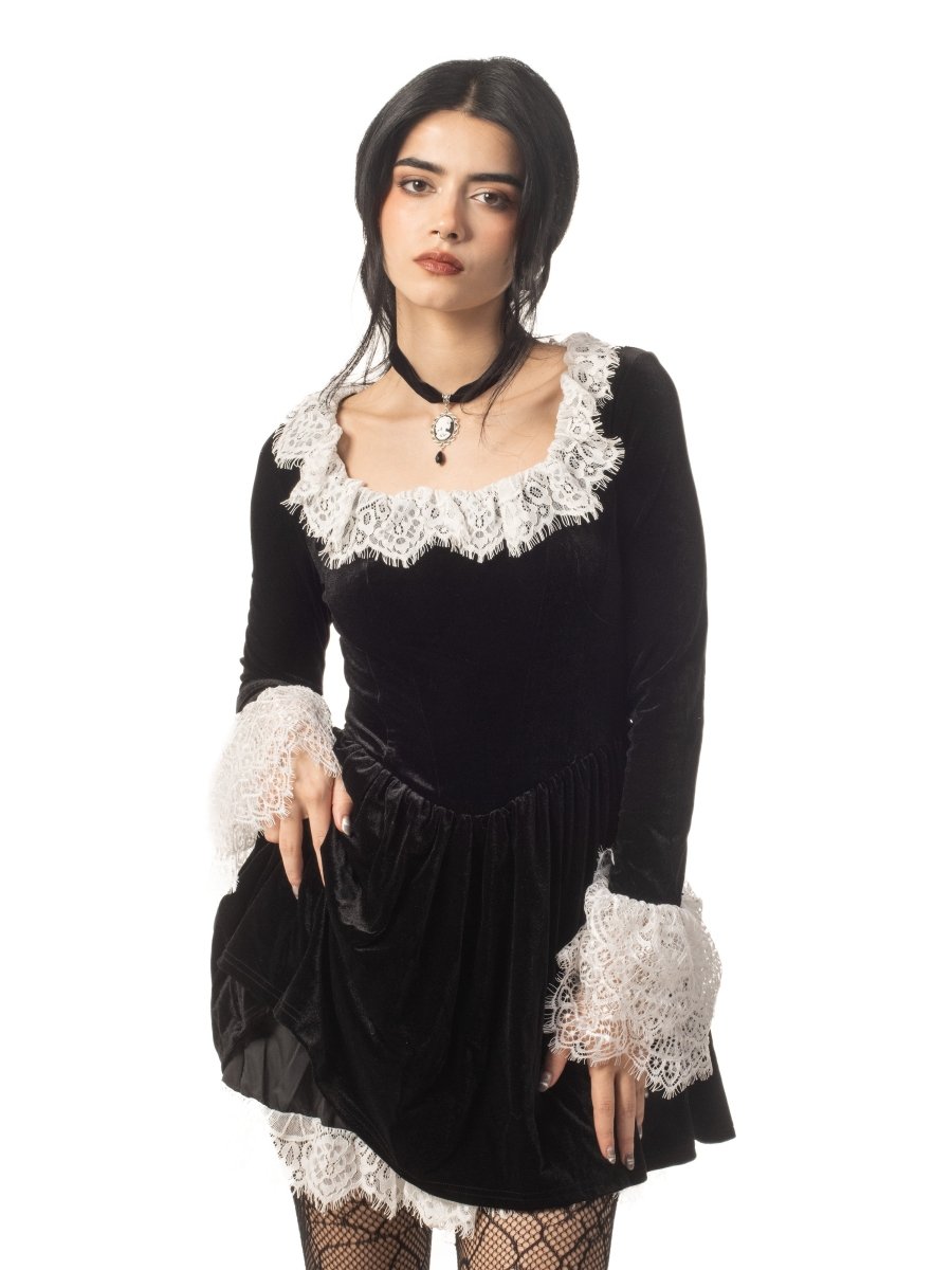 Velvet Widow Dress - The Cursed Closet