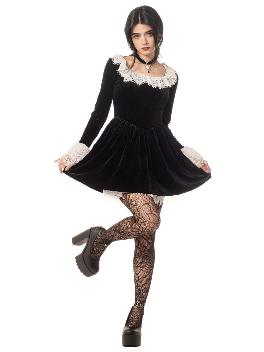 Velvet Widow Dress - The Cursed Closet