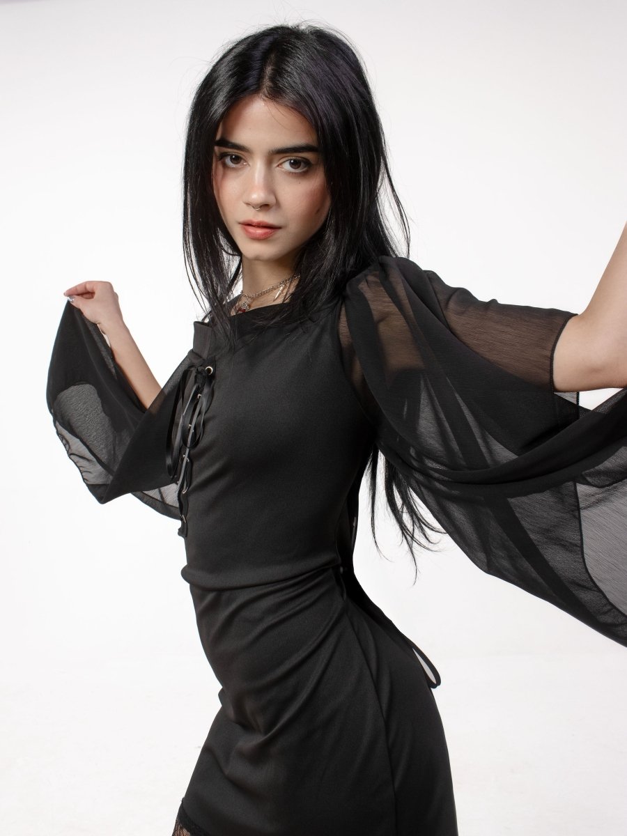 Forest Flower Mini Dress - The Cursed Closet