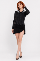 Invoke' Dark Mesh Cardi M