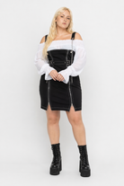 Motionless Black Grunge Attire Black dress