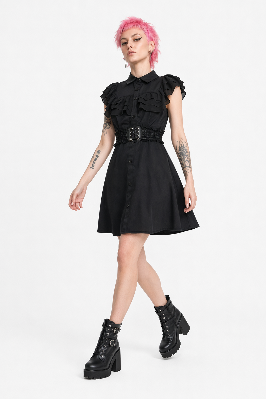 Black Gothic Dress Color 0