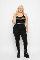 Disgusting Black Crop Top Black