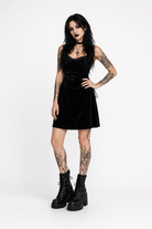 Velvet Cut Out Dress Default
