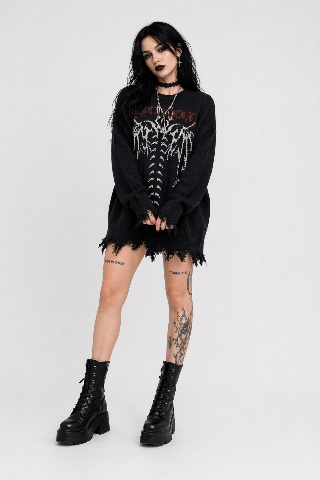 Grunge Femme Fatale Sweater M