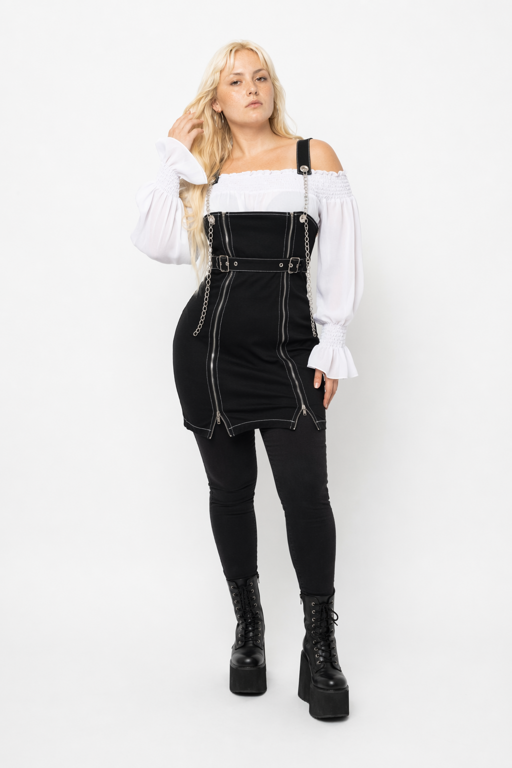 Motionless Black Grunge Attire Shirt