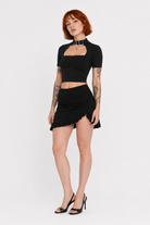 Elegant Ebony Crop Top Default