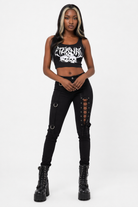 Goth Crop in Eternal Black M