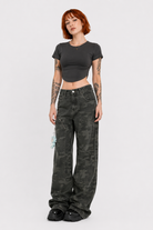 Hunted' Harajuku Green Cargo Pants Pic
