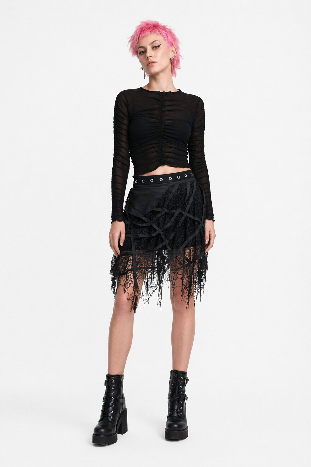 Speedy Tassel Skirt black