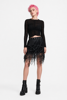 Speedy Tassel Skirt black