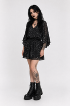 Galactic Black Star Plus Romper black