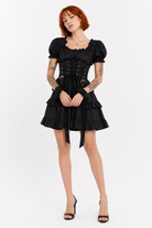 Gothic-inspired Black Dress Black