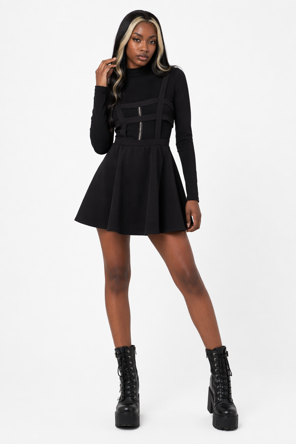 Black strap skirt: Loved Ones Default Title