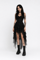 Horror-inspired Ruffle Skirt black