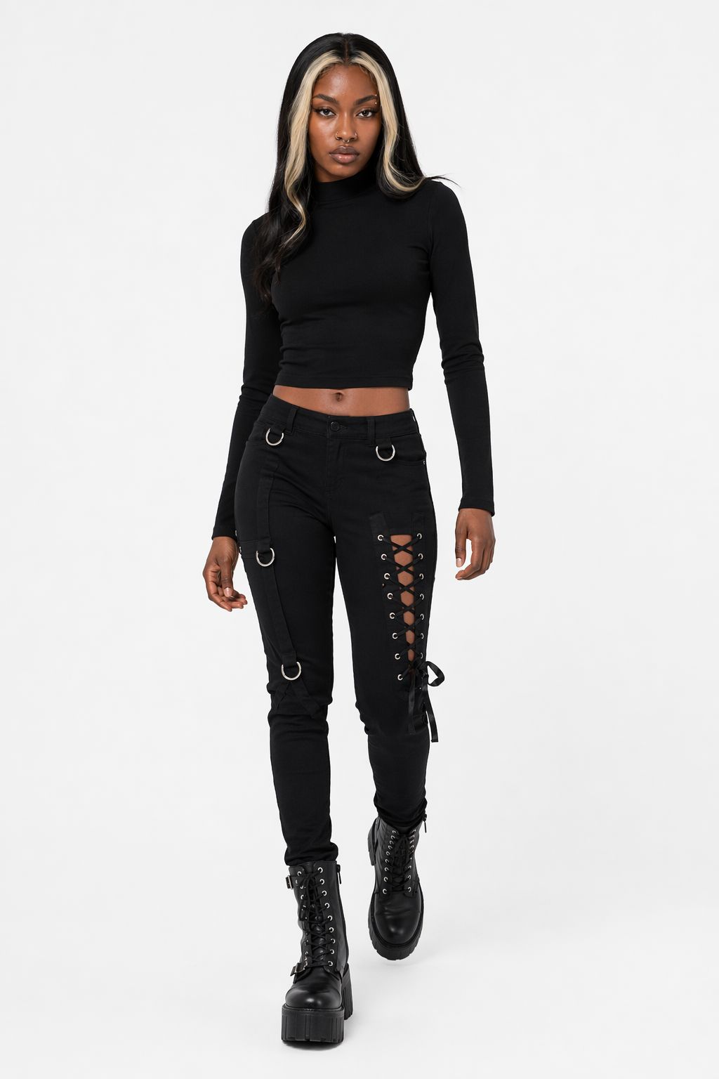 Jetlag' Black Backless Top black