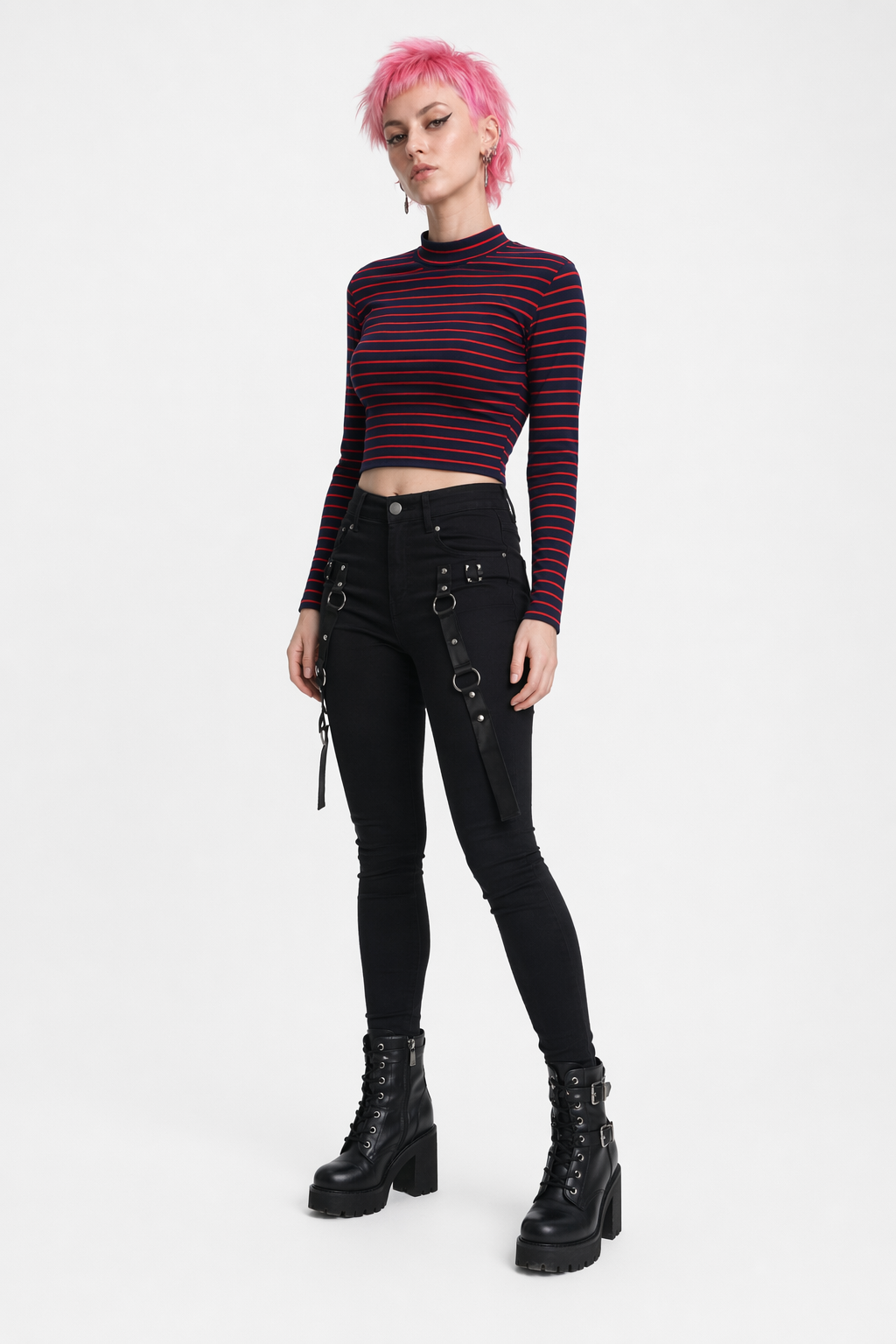 Red & Black Striped Top Default Title