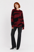 Red and Black Grunge Sweater' Default Title