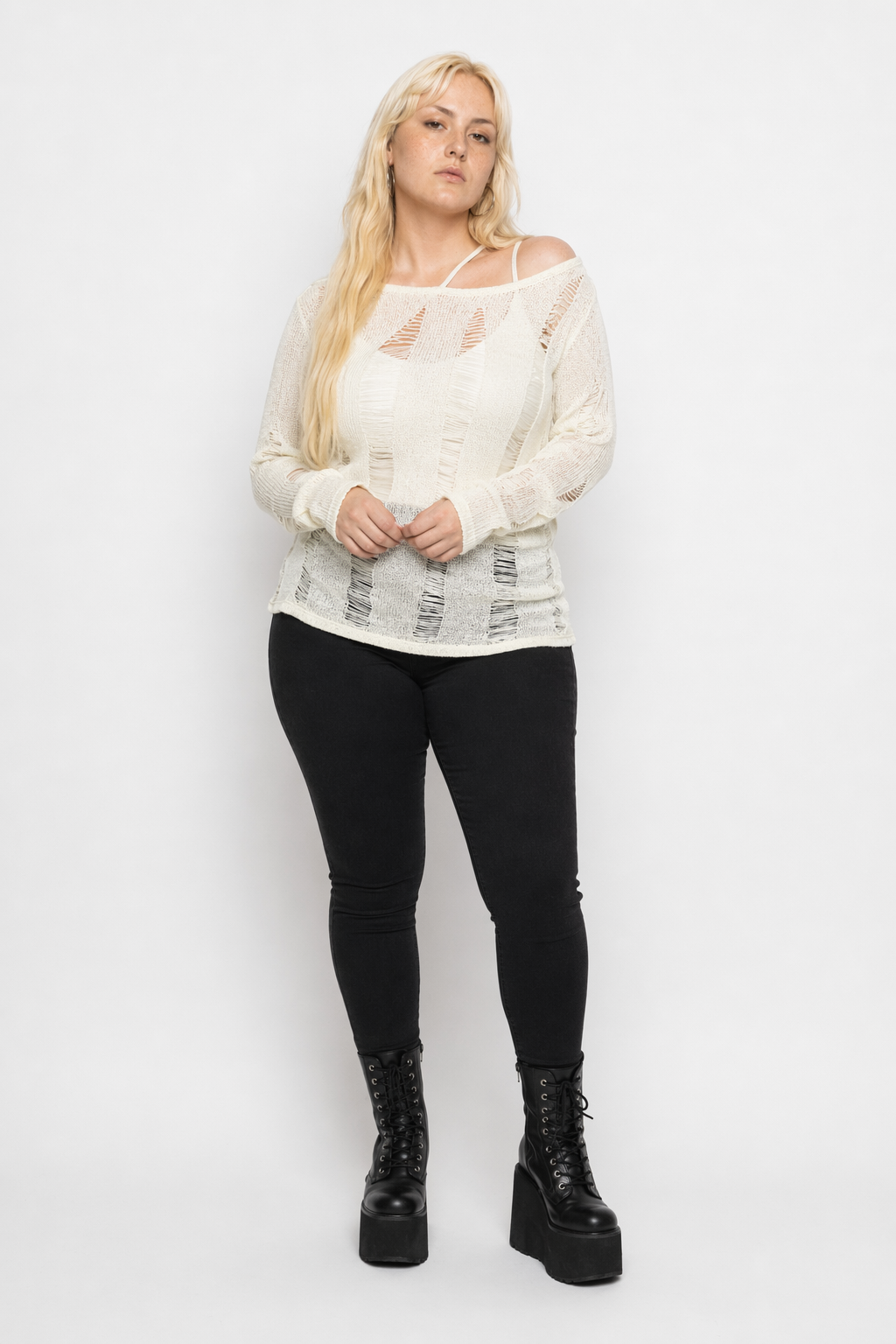 Alt Knit Sweater White