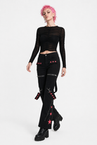 Bloodbound' Grunge Denim Pants Black