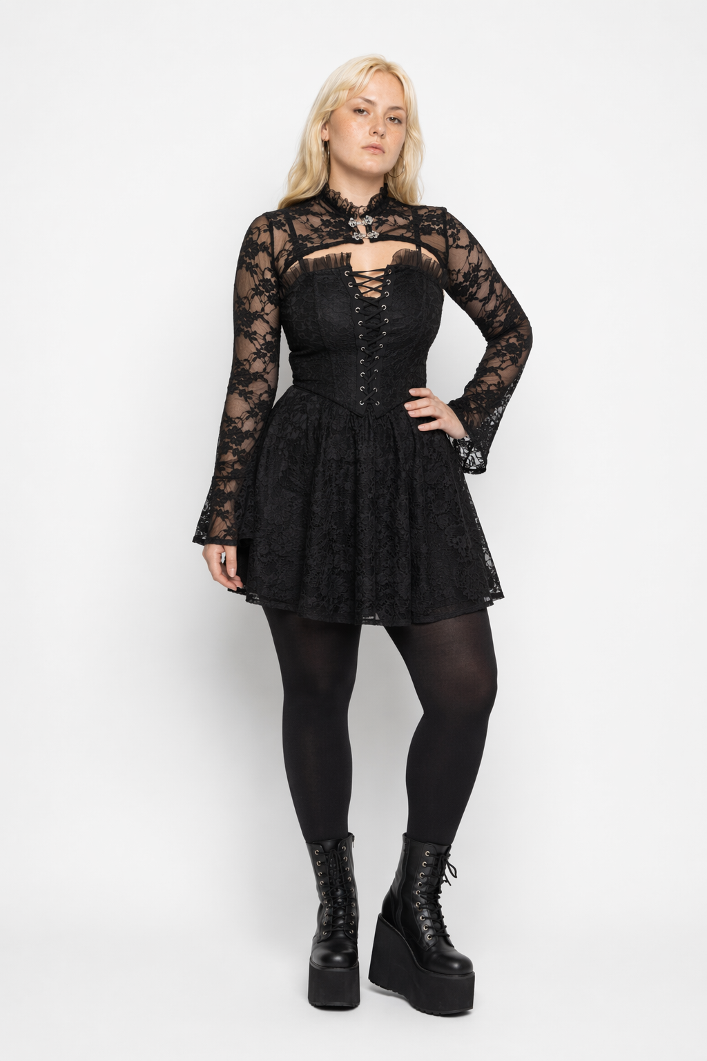 Black Gothic Lace Boleromax' Black