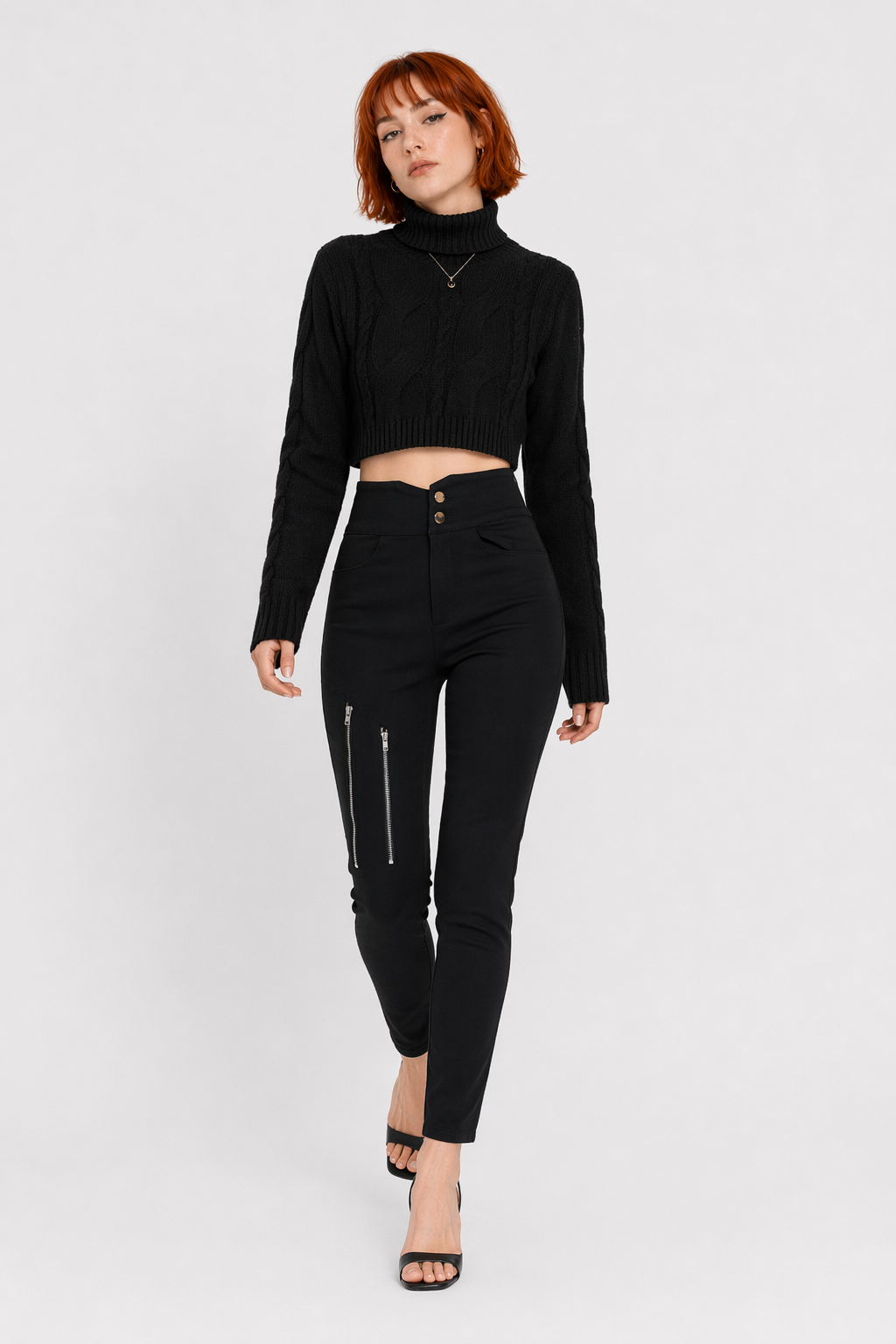 Black Grunge Denim Jeans Black