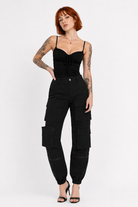 "Black Cargo Pants - Take Control" Black