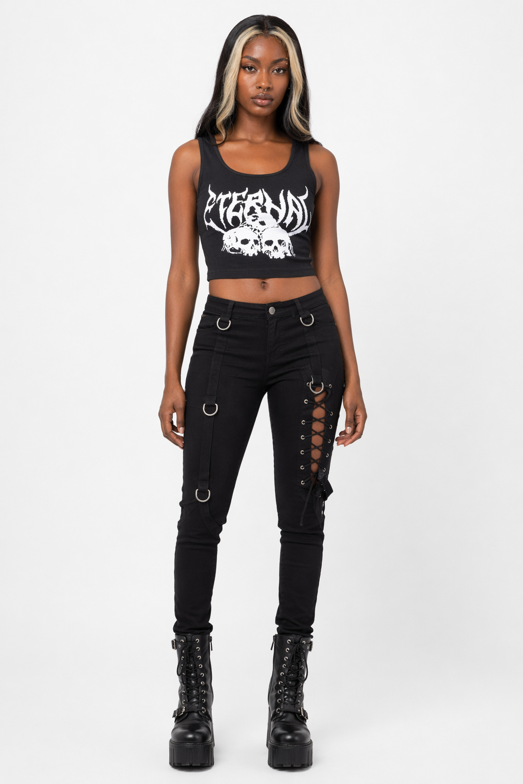 Goth Crop in Eternal Black L