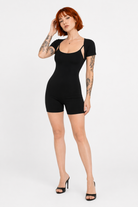 Black Backless Jumpsuit with Top Black