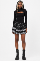 Kawaii Lace Skirt Black