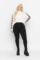 "Cozy Long-sleeve Turtleneck Sweater" White