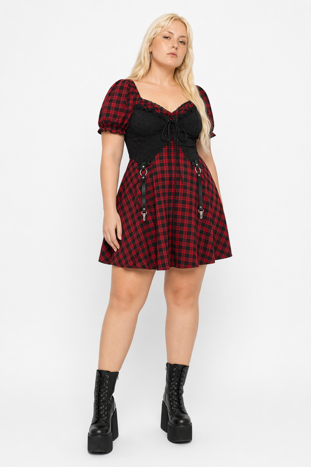 Rage Plaid Dress picture color