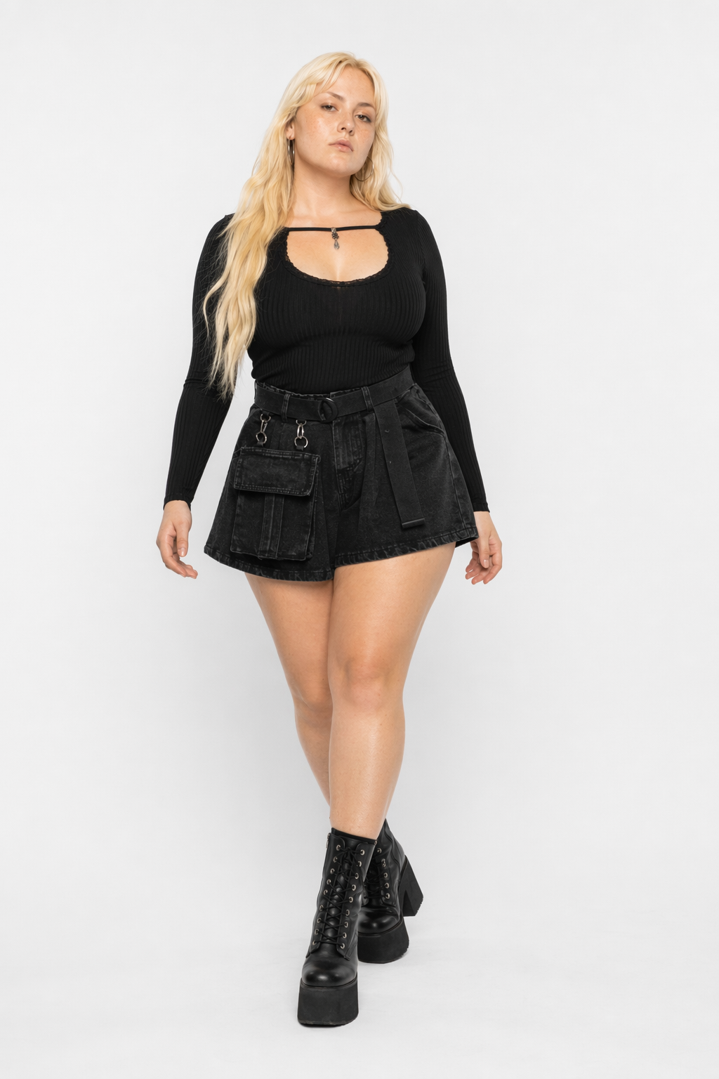 Shank Short - Demim Edition black