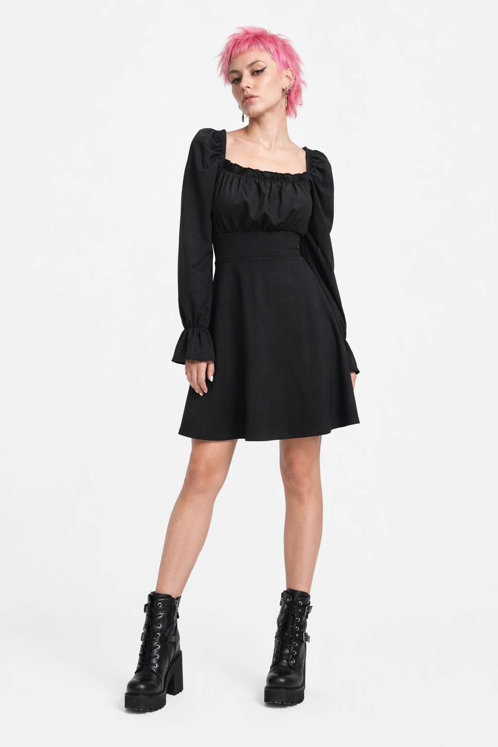 Black & White Lace Dress' Black