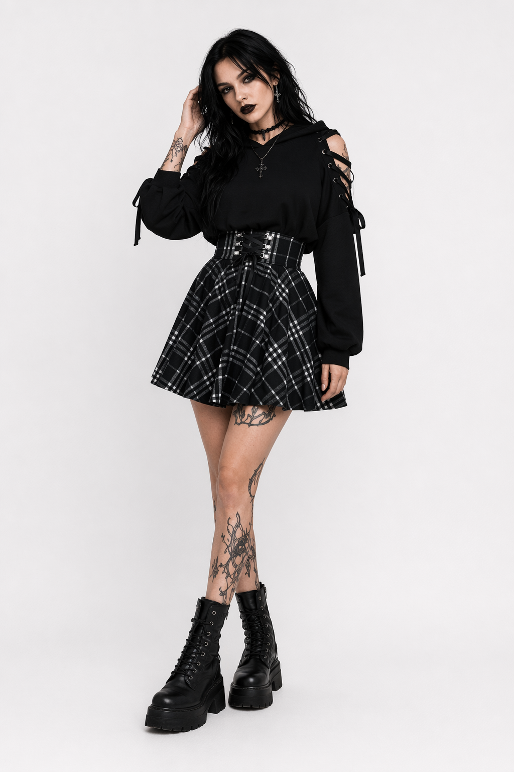 Ivy's Black Cat Hoodie black
