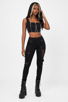 Black Sleeveless Chain Top Default Title