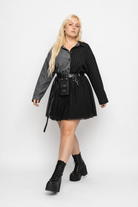 Black/Grey Dual-Tone Shirt M