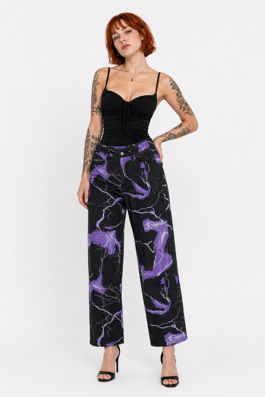 Purple Tie Dye Harem Pants Purple