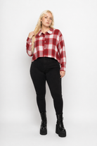 Smashing' Grunge Check Shirt Red