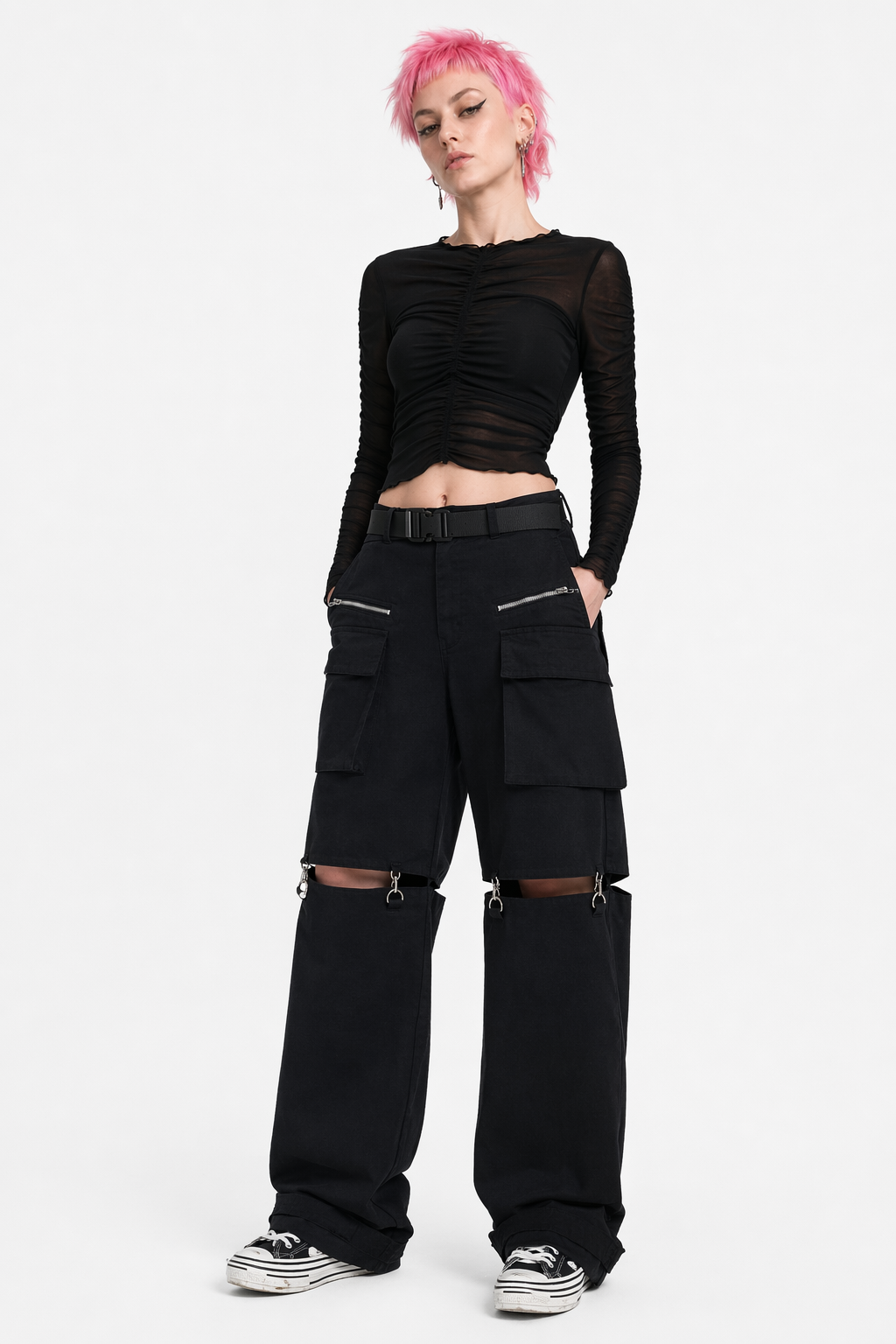 Dead Hunter' Cargo Pants Black