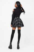 Ash's Plaid Skirt black plaid