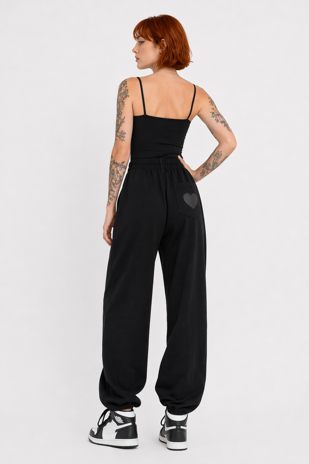 Gray/Black Jogger Pants Black