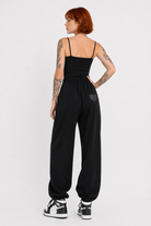 Gray/Black Jogger Pants Black