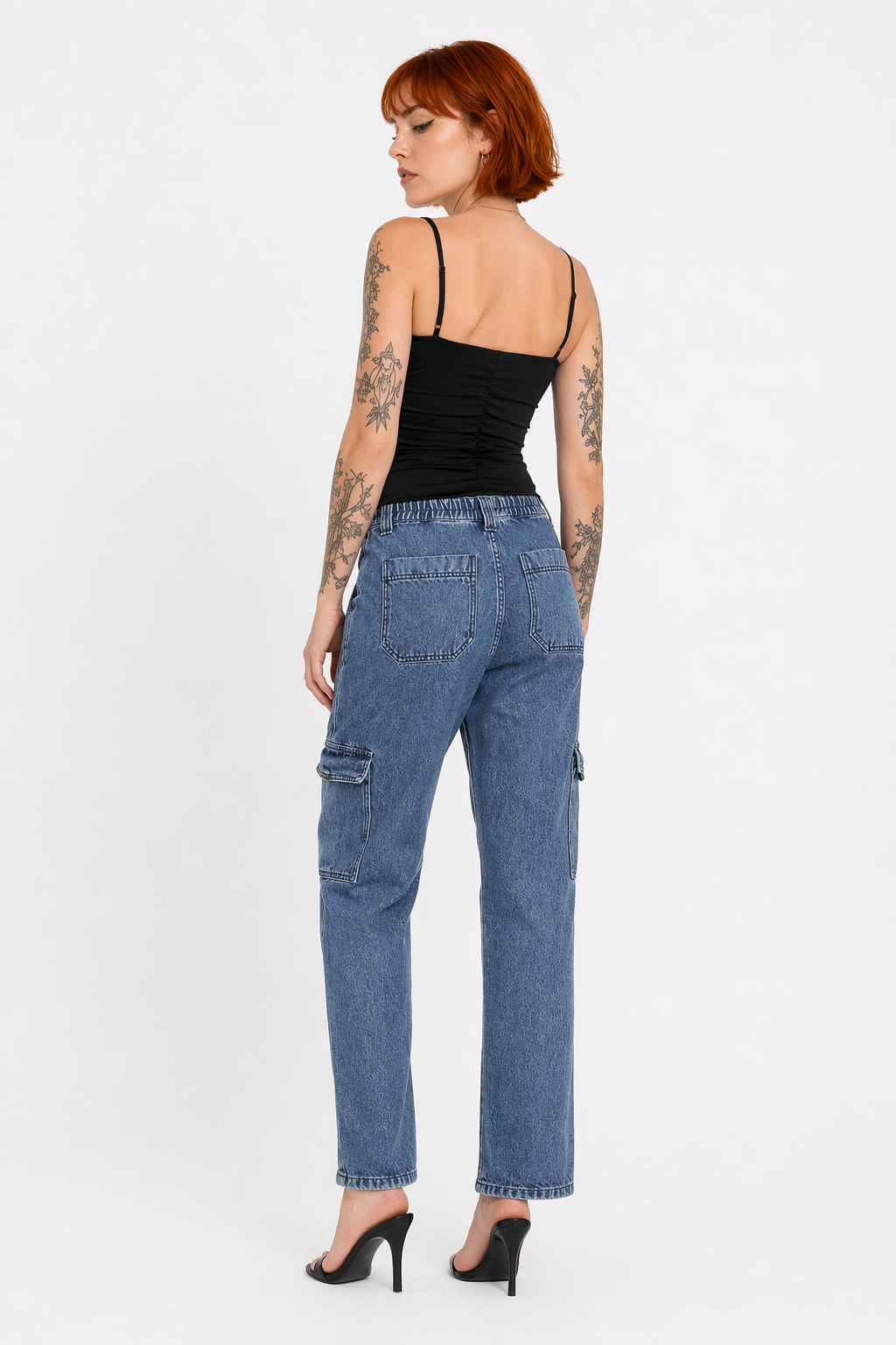 Come Get Some' Grunge Trousers. Blue