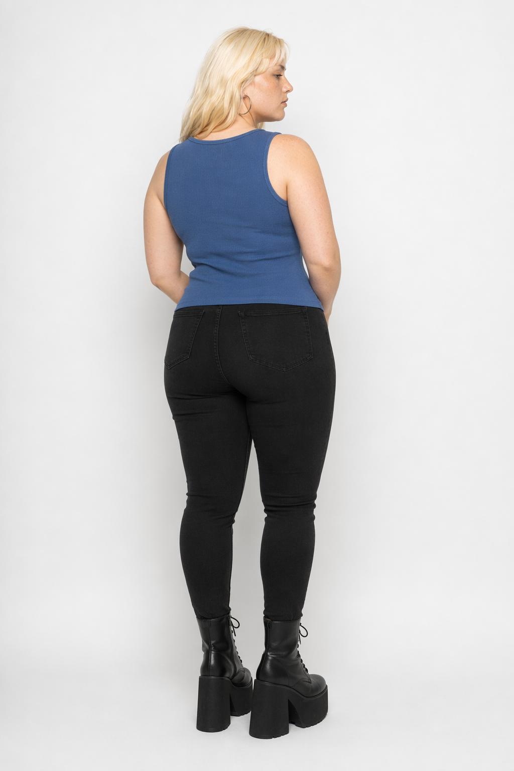 Blue Casual Top Blue
