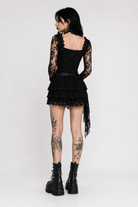 Gothic Lace Crop Top Black