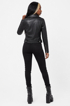 Gothic Black Leather Jacket black