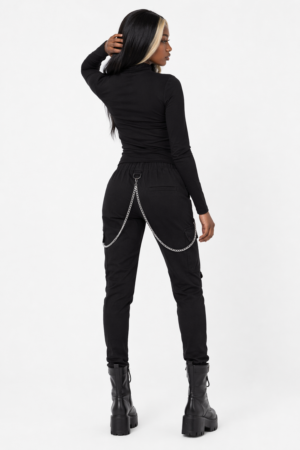 Black Cargo Pants black